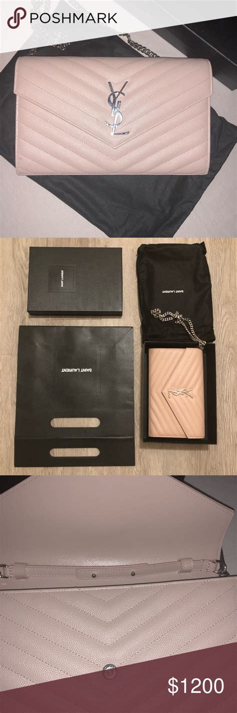 ysl blush pink wallet|ysl monogram wallet.